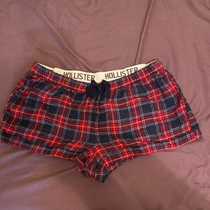 Hollister Flannel Pajama Shorts